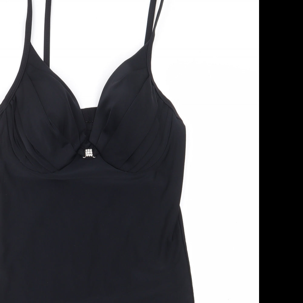 NEXT Womens Black Nylon Tankini Size 12