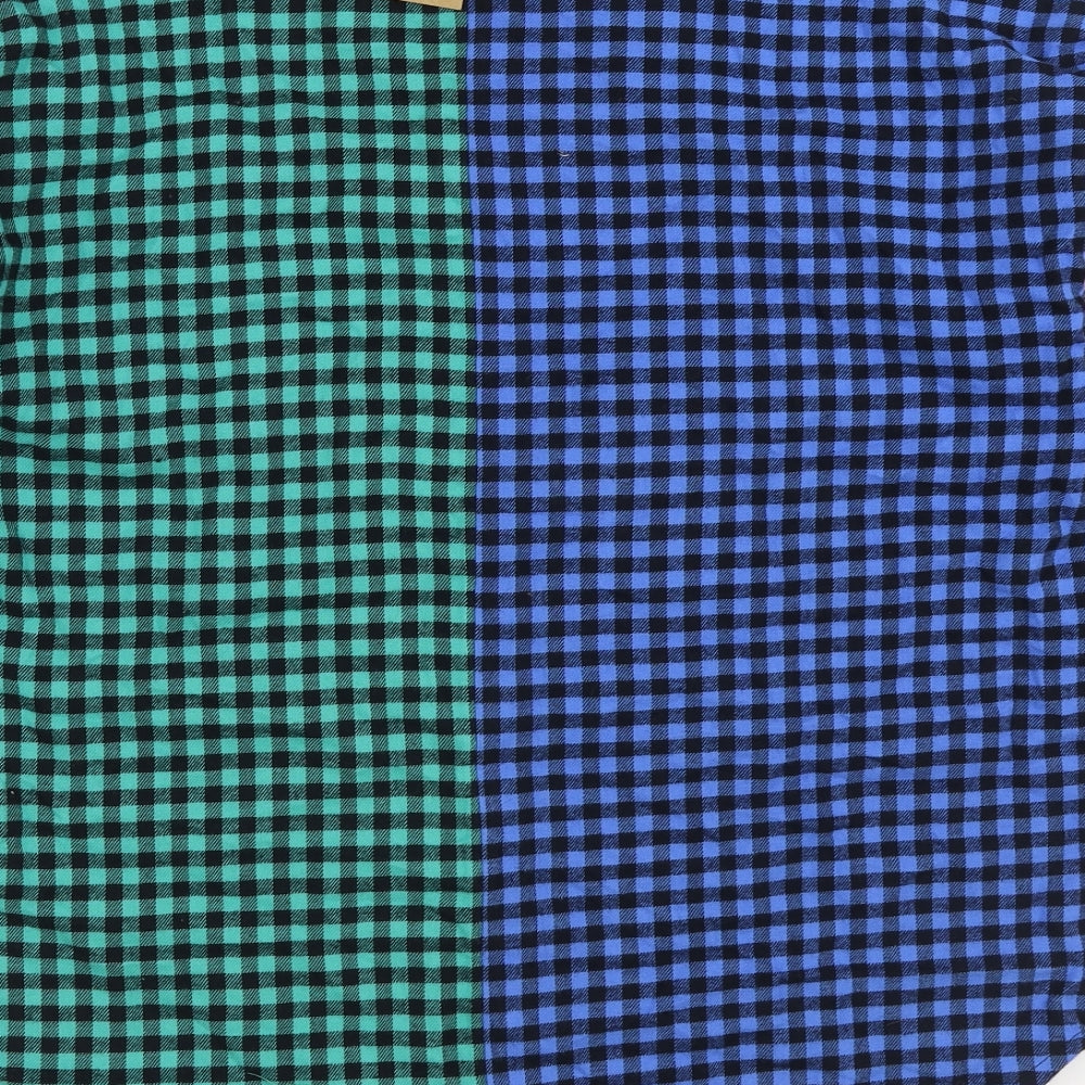 NEXT Boys Multicoloured Gingham 100% Cotton Basic Button-Up Size 11 Years Collared Button