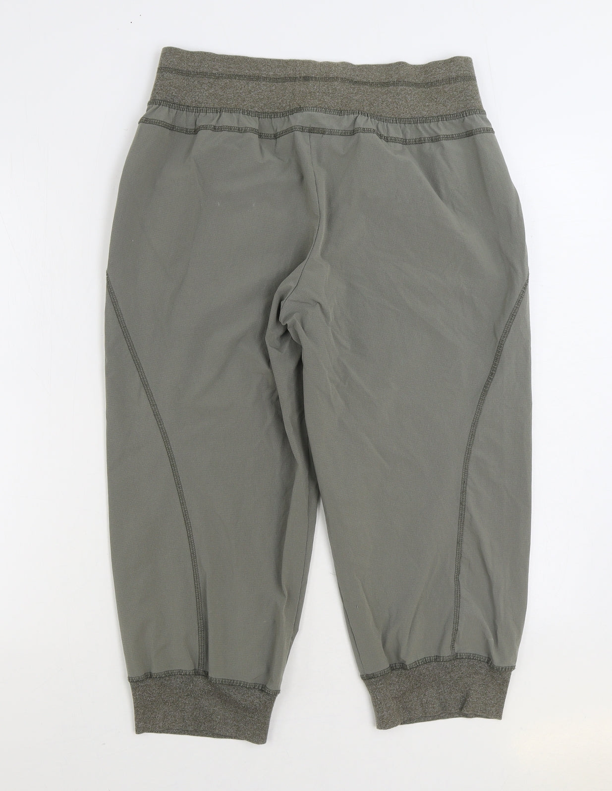 Te Verde Womens Green Nylon Cropped Trousers Size L L20 in Regular