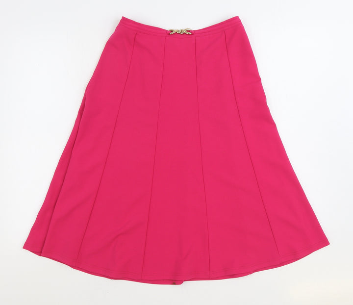 Gerard Womens Pink Polyester A-Line Skirt Size 10