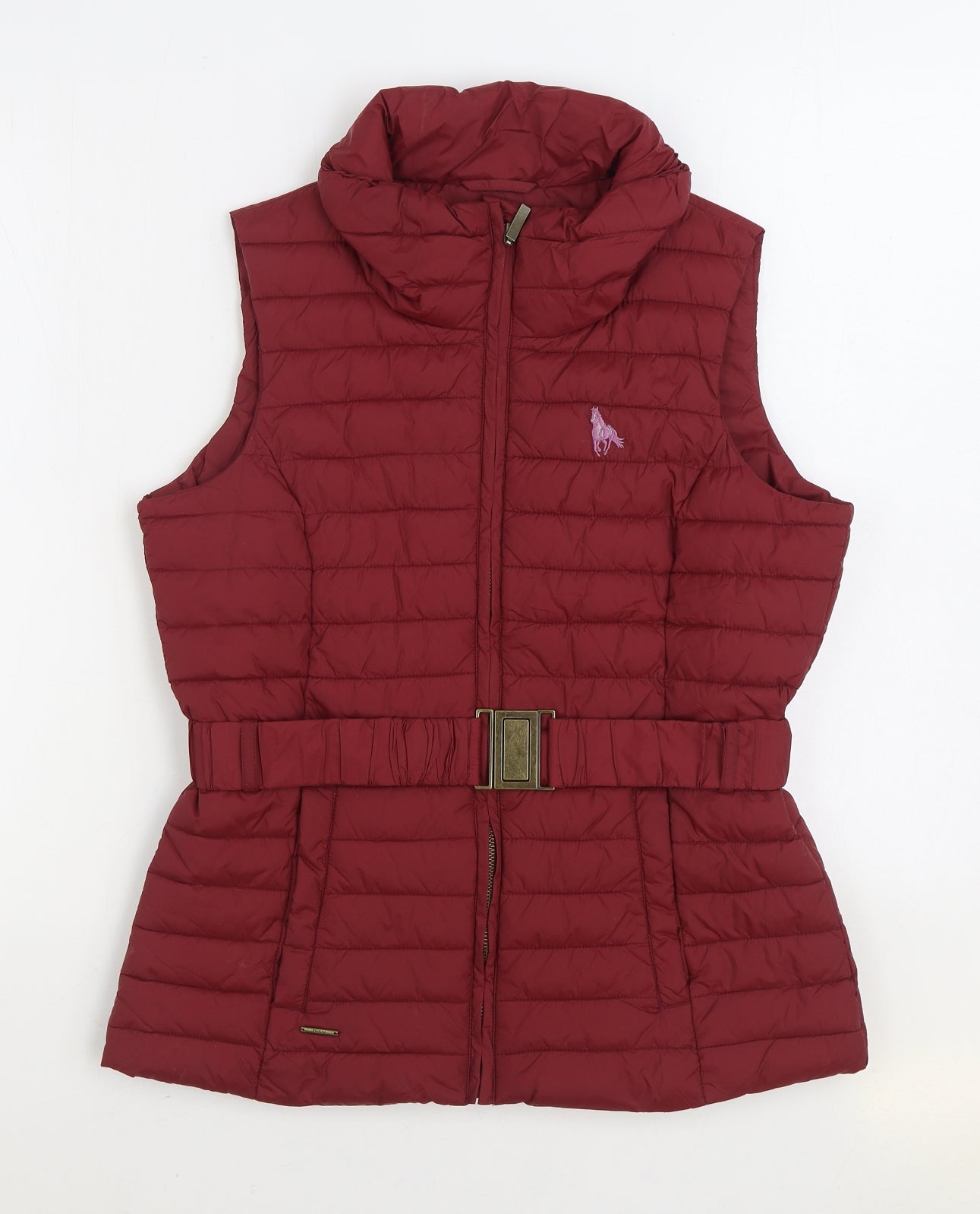 Toggi Womens Red Gilet Coat Size 10 Zip
