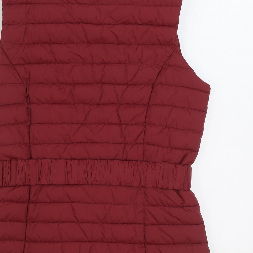 Toggi Womens Red Gilet Coat Size 10 Zip