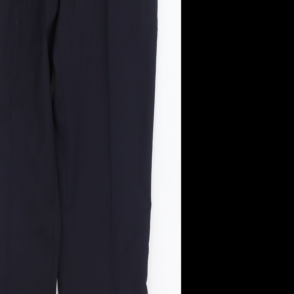 NEXT Mens Blue Polyester Dress Pants Trousers Size 30 in L31 in Slim Zip