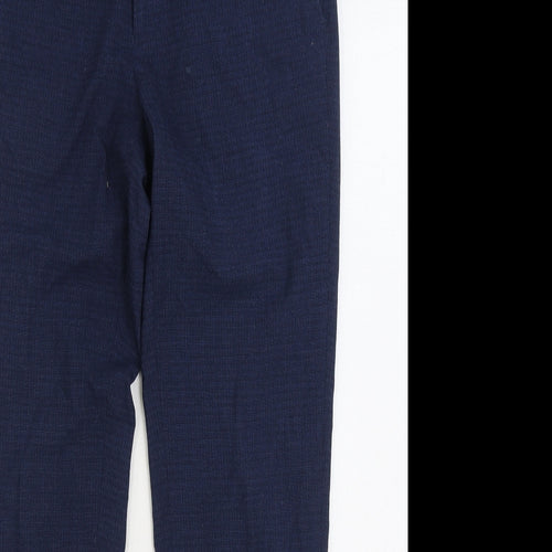 Burton Mens Blue Polyester Trousers Size 32 in L30 in Regular Zip