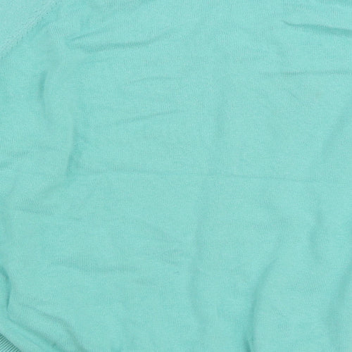Damart Womens Blue Round Neck 100% Cotton Pullover Jumper Size 18