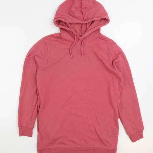 George Womens Pink Cotton Pullover Hoodie Size S Pullover