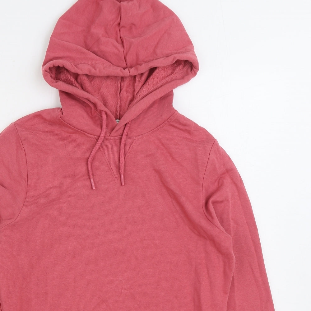 George Womens Pink Cotton Pullover Hoodie Size S Pullover