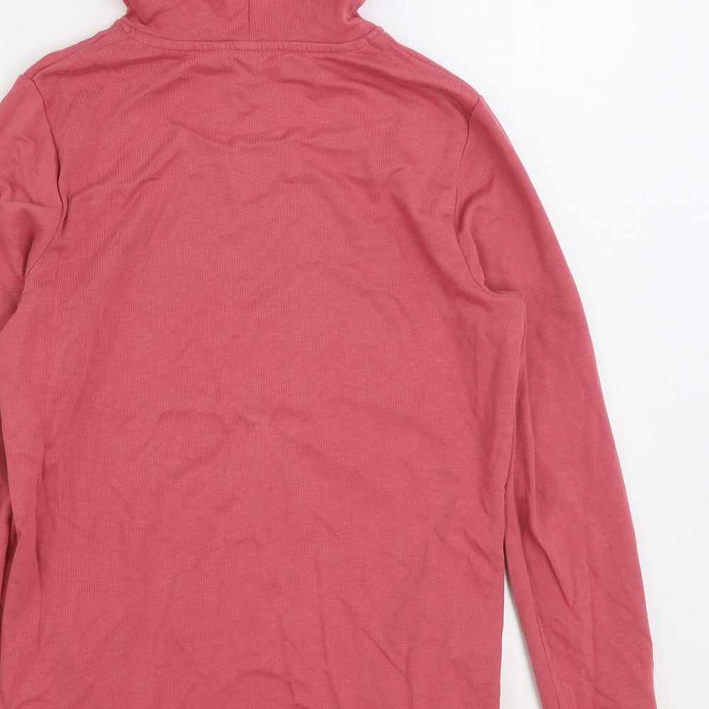 George Womens Pink Cotton Pullover Hoodie Size S Pullover