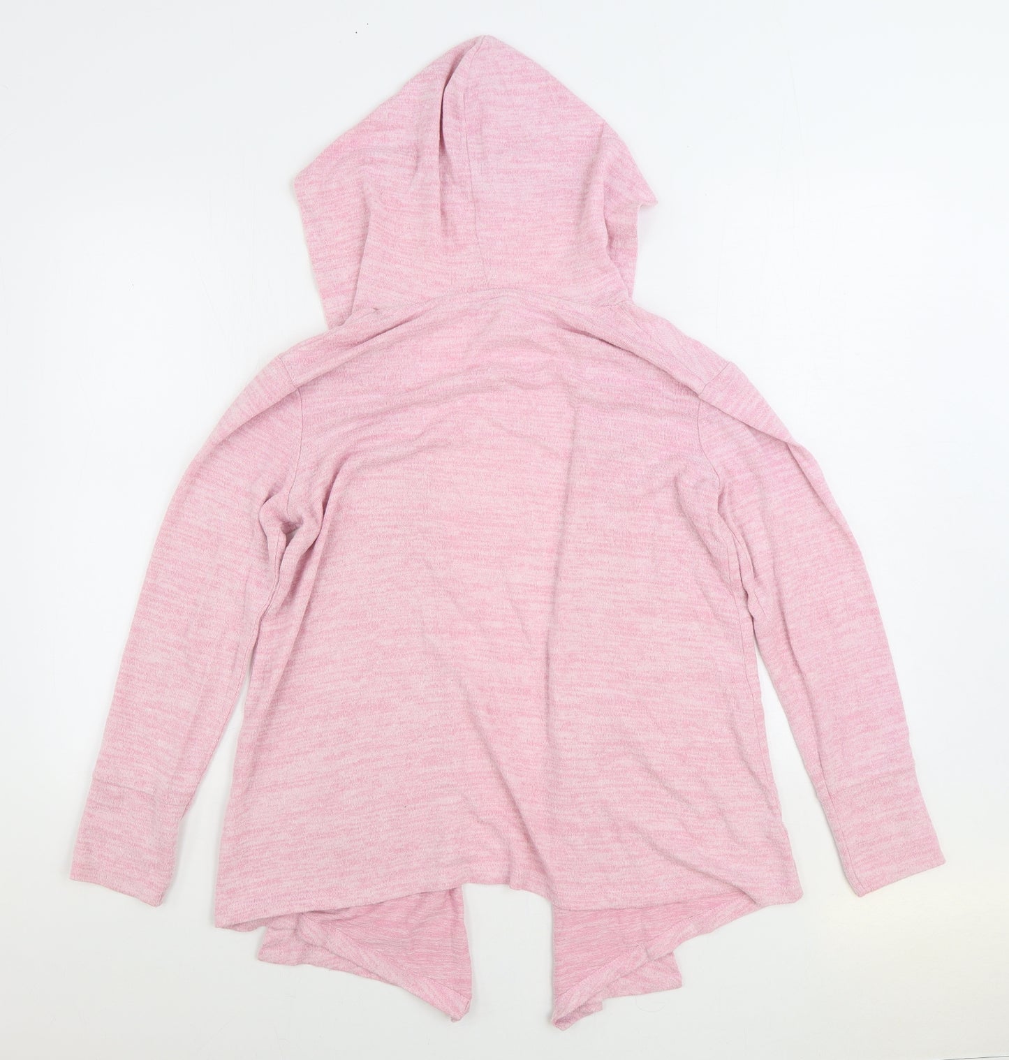 George Womens Pink V-Neck Polyester Cardigan Jumper Size S
