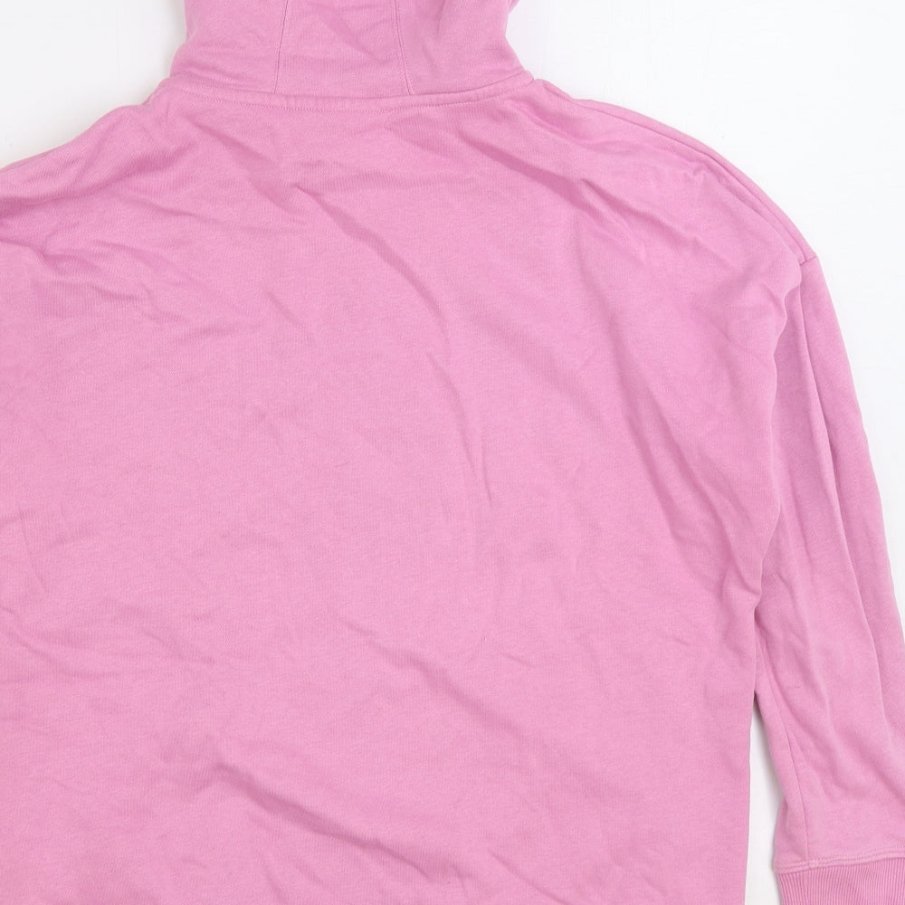 Under armour Womens Pink Cotton Full Zip Hoodie Size S Zip