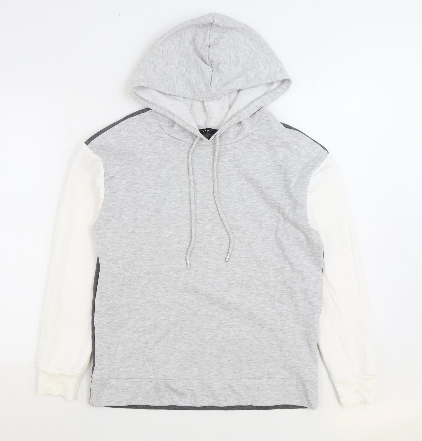 George Womens Multicoloured Colourblock Cotton Pullover Hoodie Size S Pullover