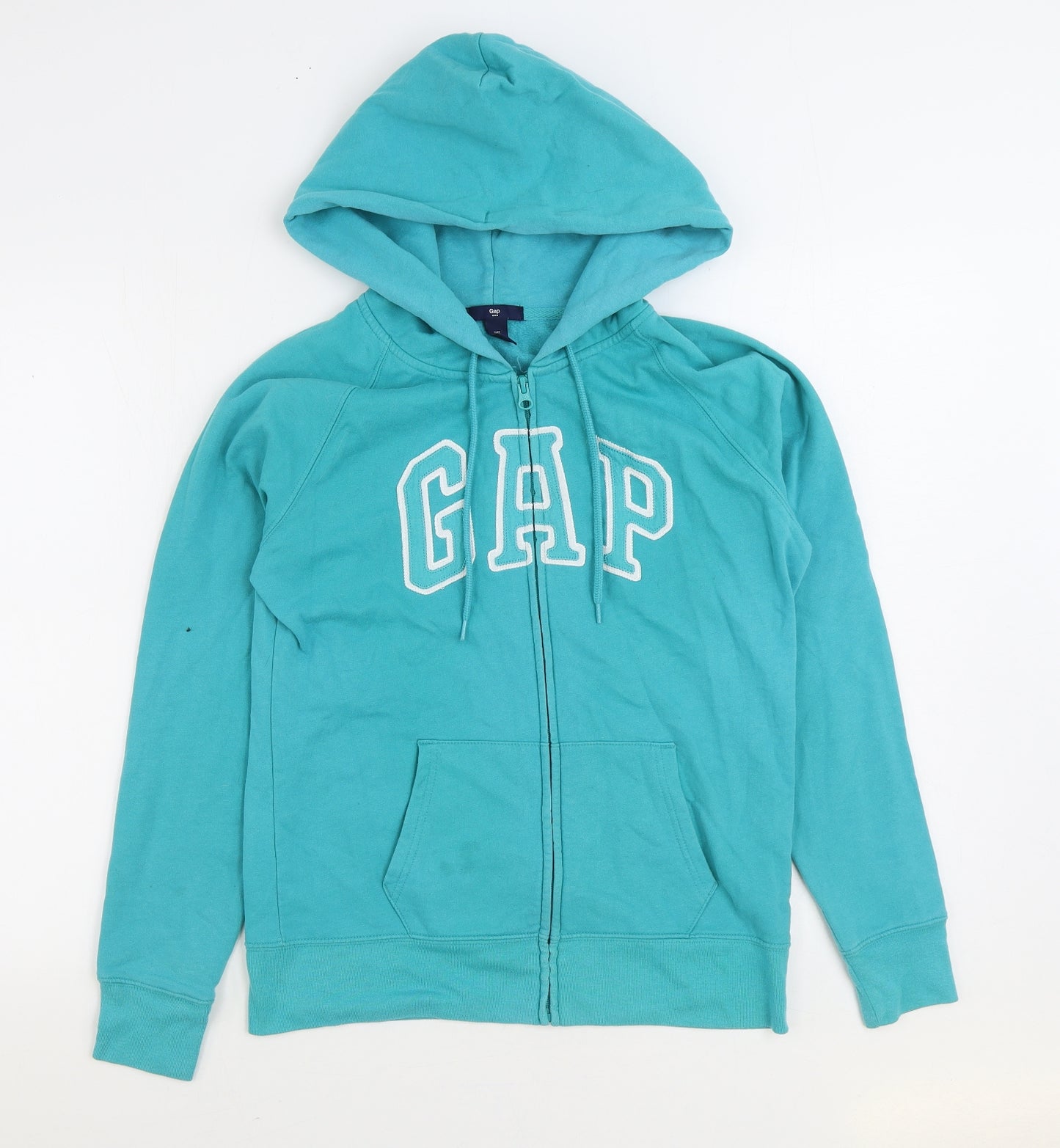 Gap Womens Blue Cotton Full Zip Hoodie Size M Zip