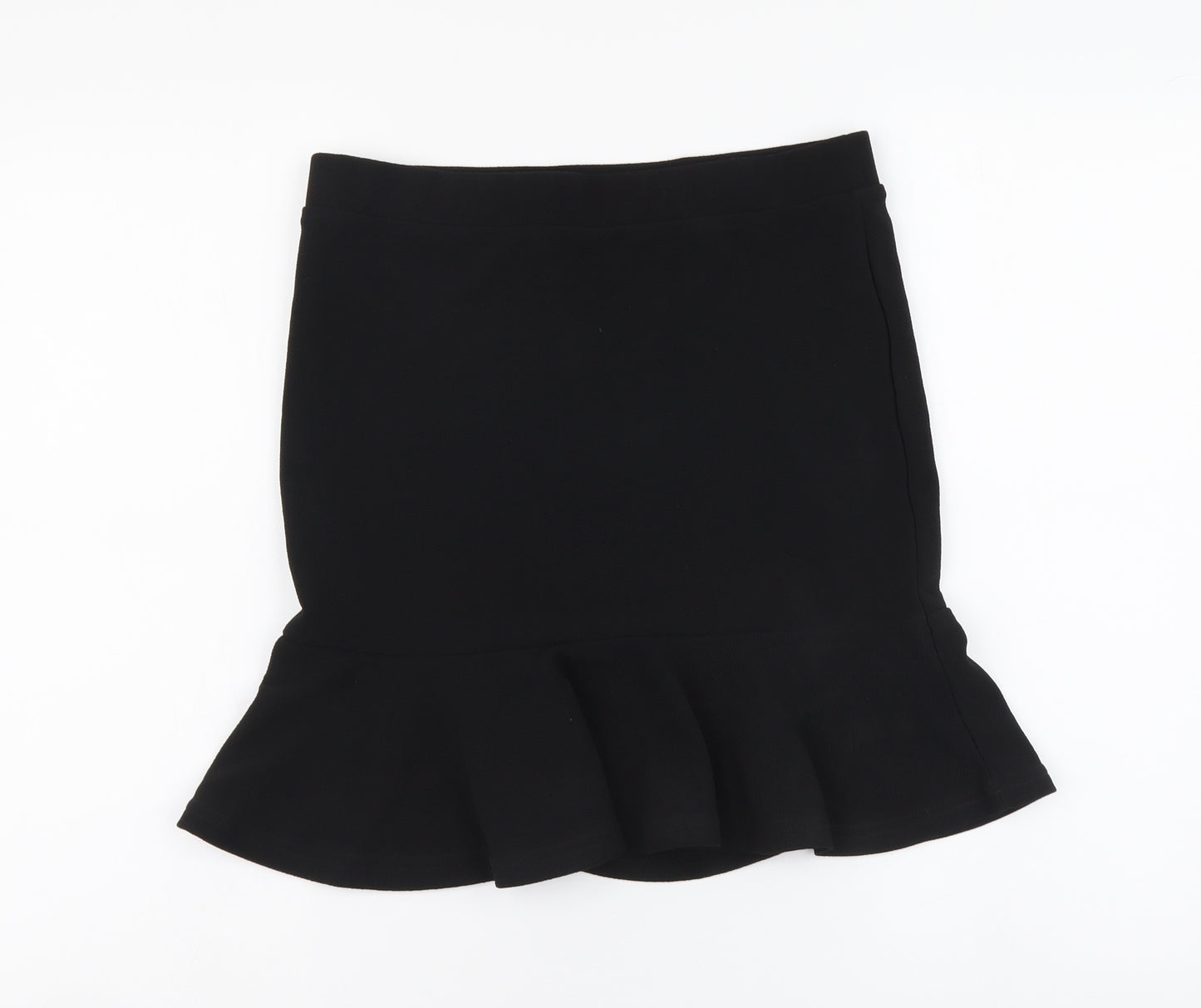 SheIn Womens Black Polyester Trumpet Skirt Size L Drawstring
