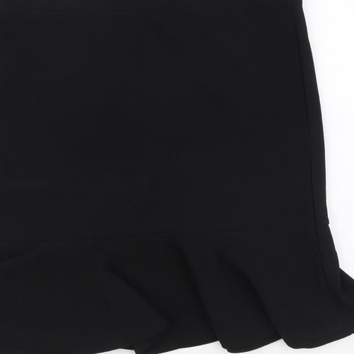 SheIn Womens Black Polyester Trumpet Skirt Size L Drawstring