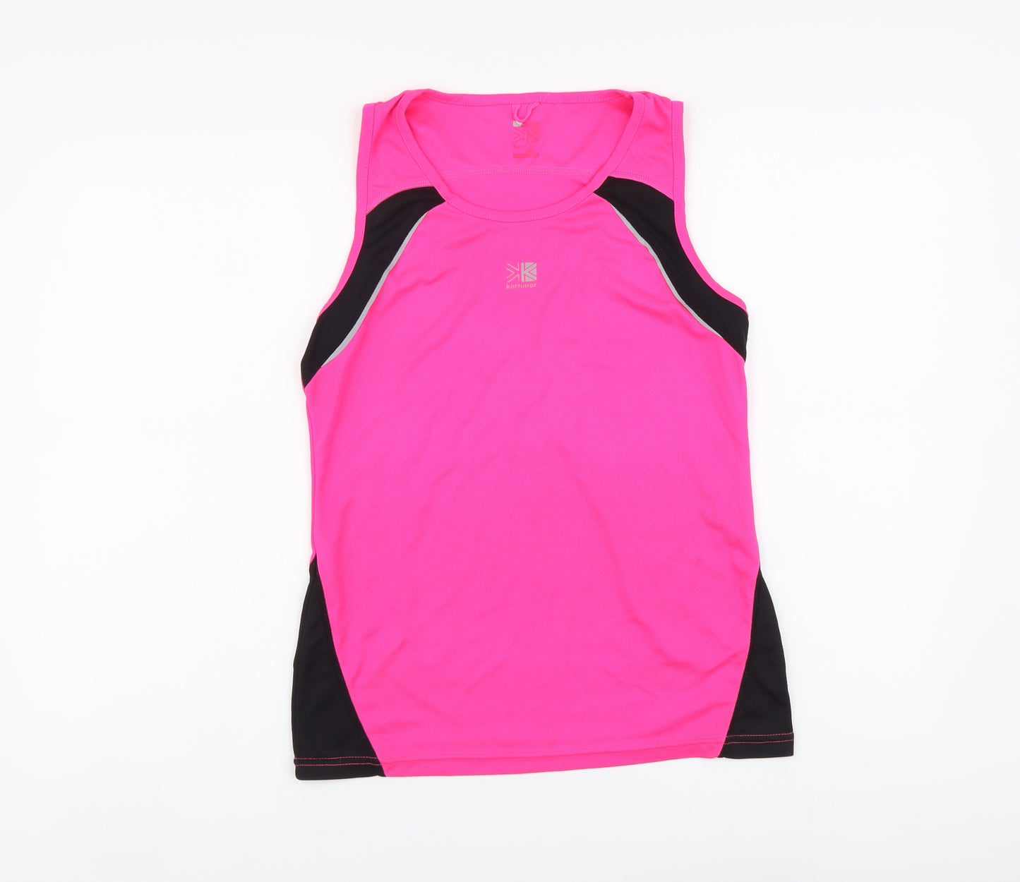 Karrimor Womens Pink Polyester Basic Tank Size 12 Round Neck Pullover