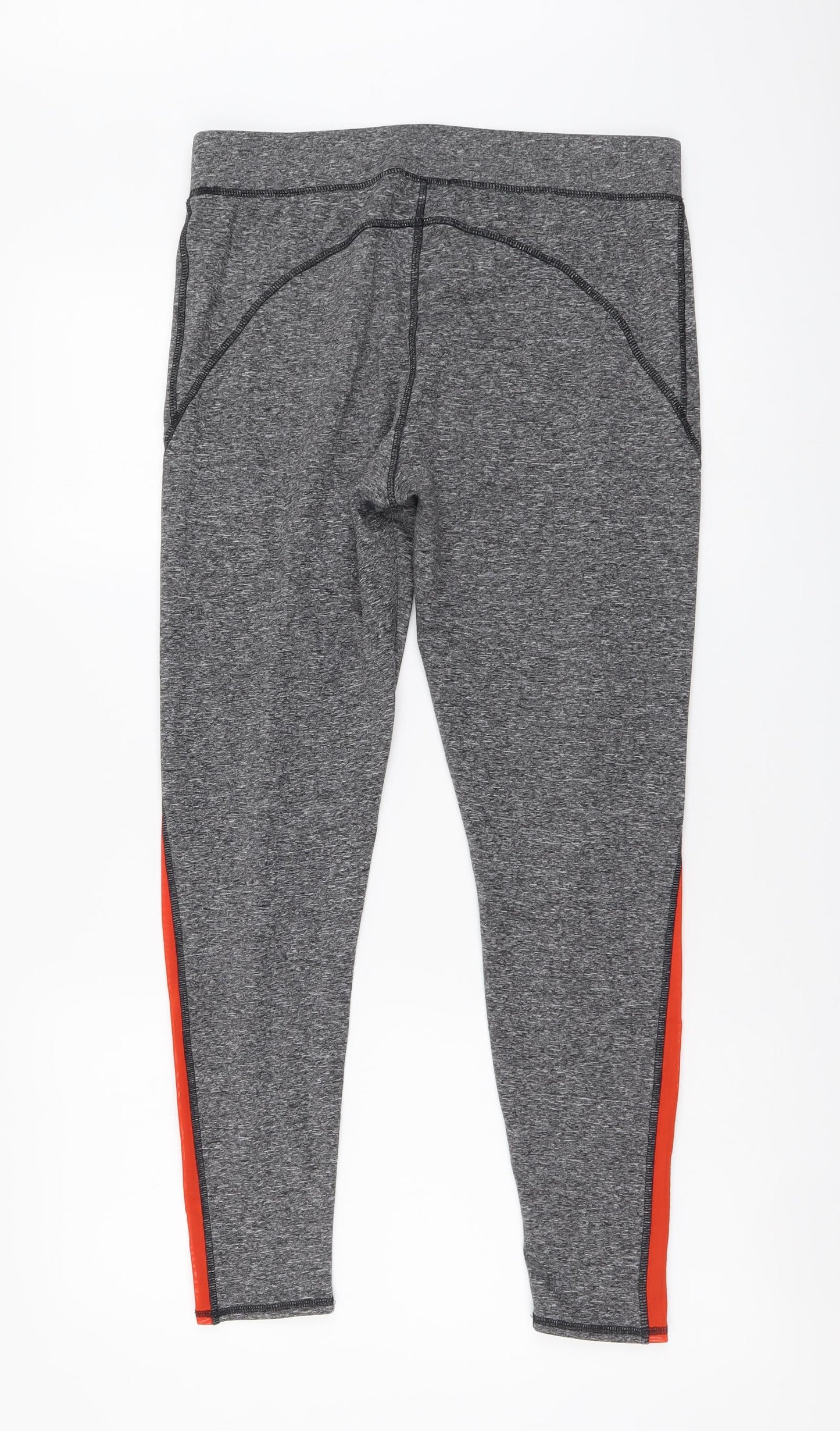 F&F Womens Grey Polyester Jogger Leggings Size 14 L27 in Regular Drawstring