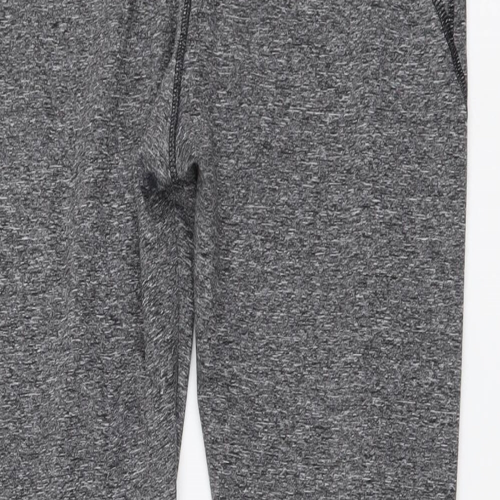 F&F Womens Grey Polyester Jogger Leggings Size 14 L27 in Regular Drawstring