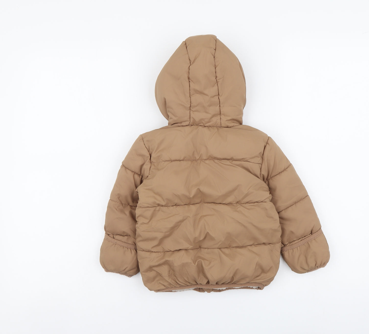 George Boys Beige Jacket Size 12-18 Months Zip