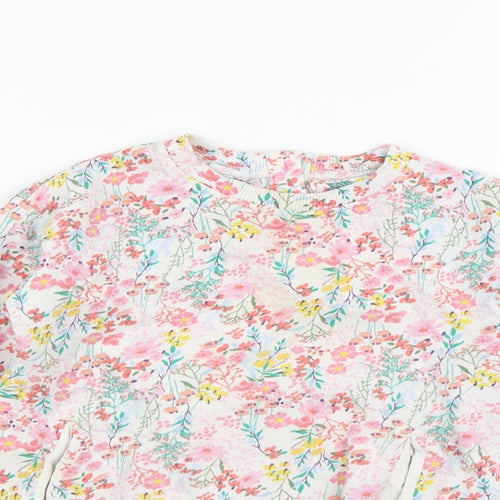 Willow Girls Multicoloured Floral Cotton Pullover Sweatshirt Size 2-3 Years Pullover