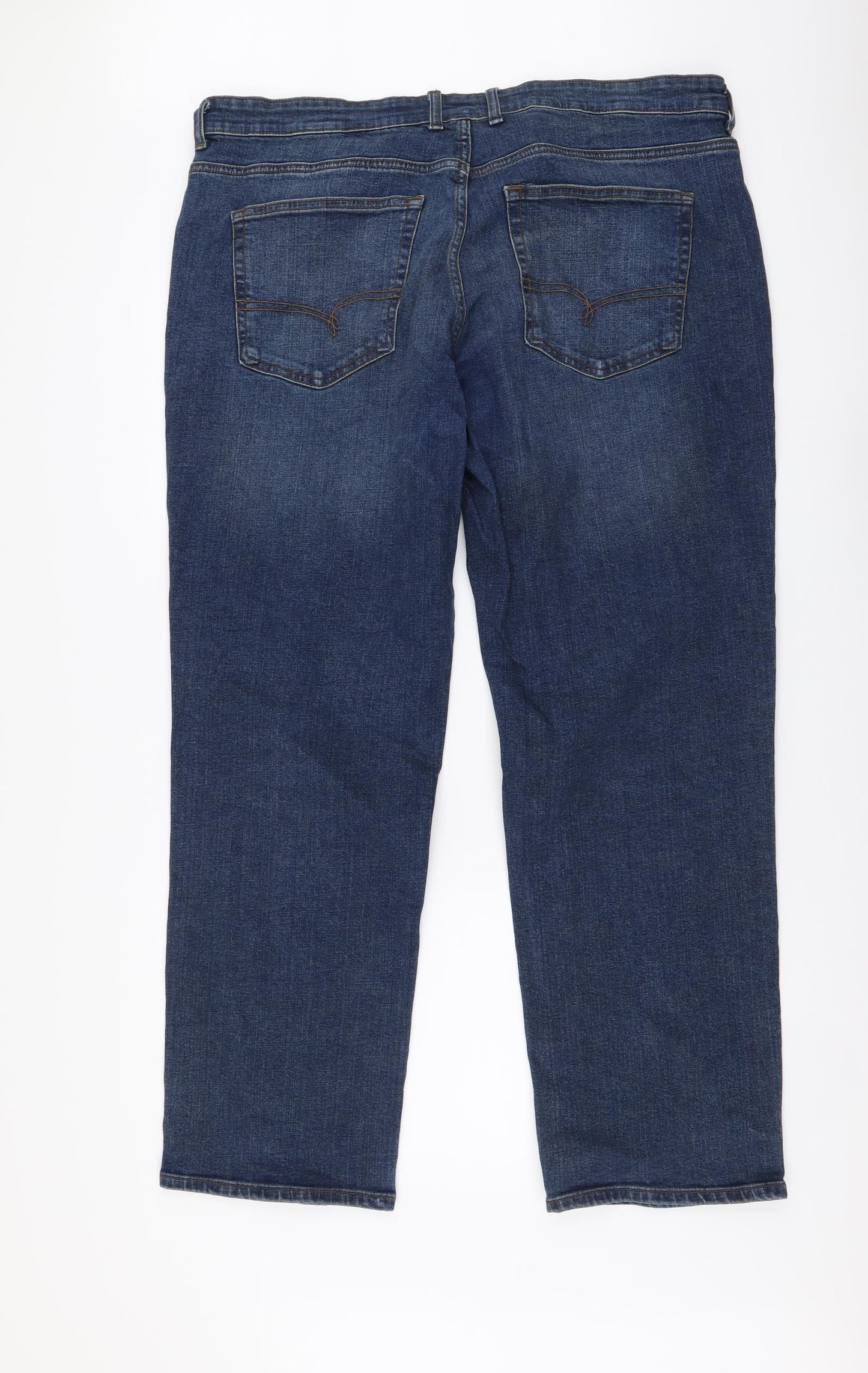 NEXT Mens Blue Cotton Straight Jeans Size 40 in L30 in Regular Button