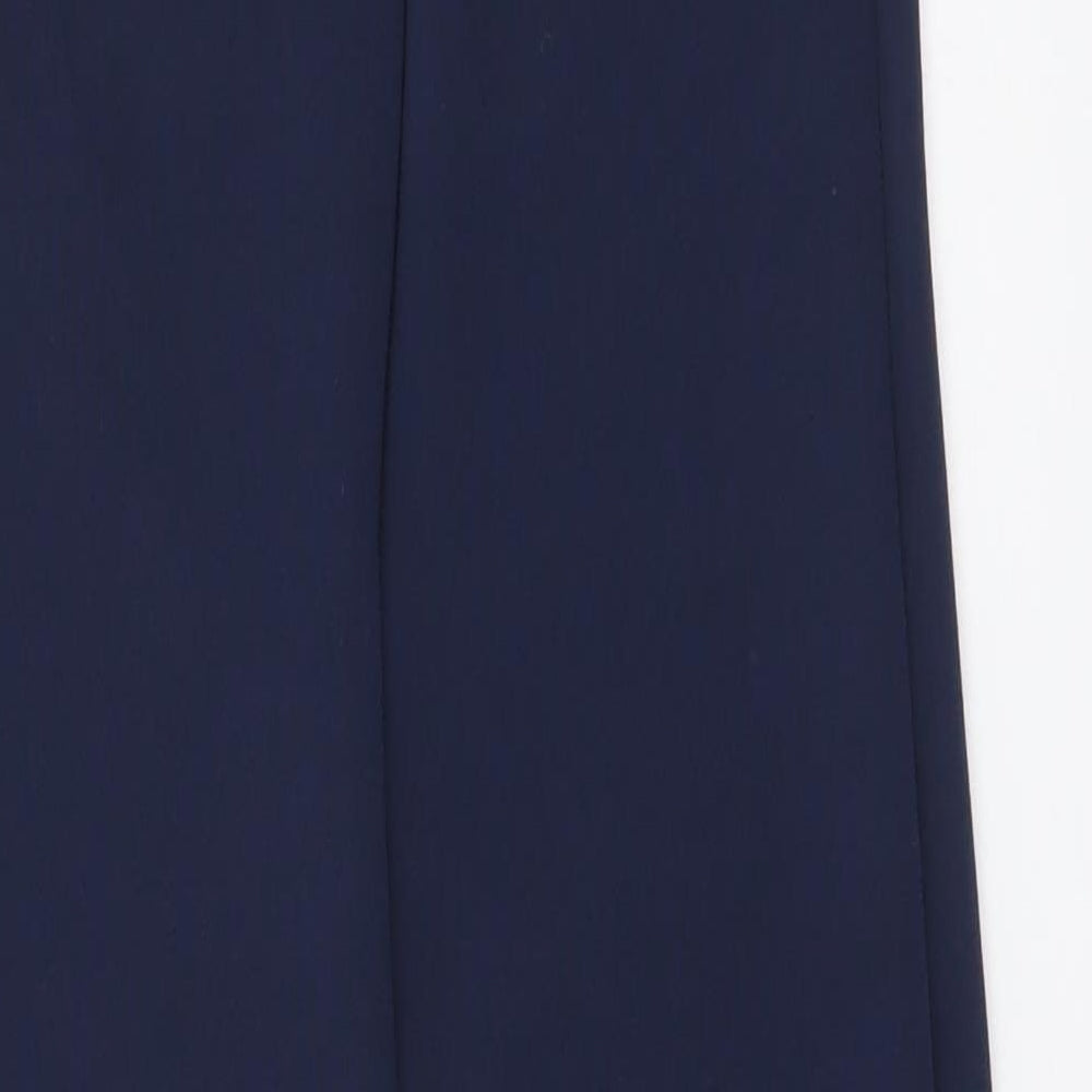 Missguided Womens Blue Polyester Bodycon Size 6 V-Neck Zip