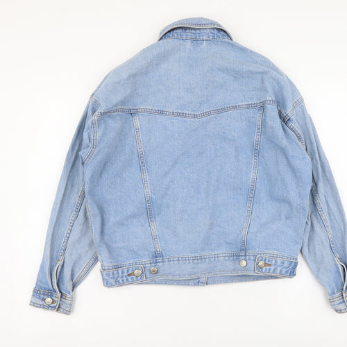 Topshop Womens Blue Jacket Size 6 Button