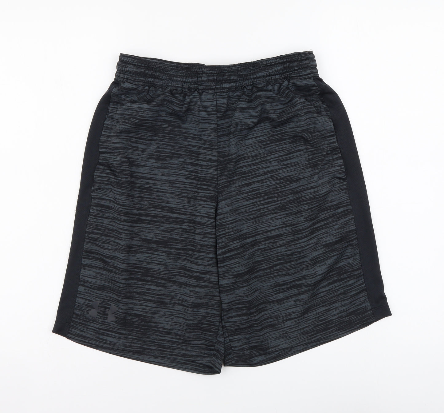 Under armour Mens Black Polyester Sweat Shorts Size M L9 in Regular Drawstring