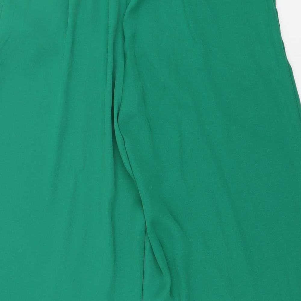SheIn Womens Green Polyester Cropped Trousers Size S L21 in Regular Drawstring