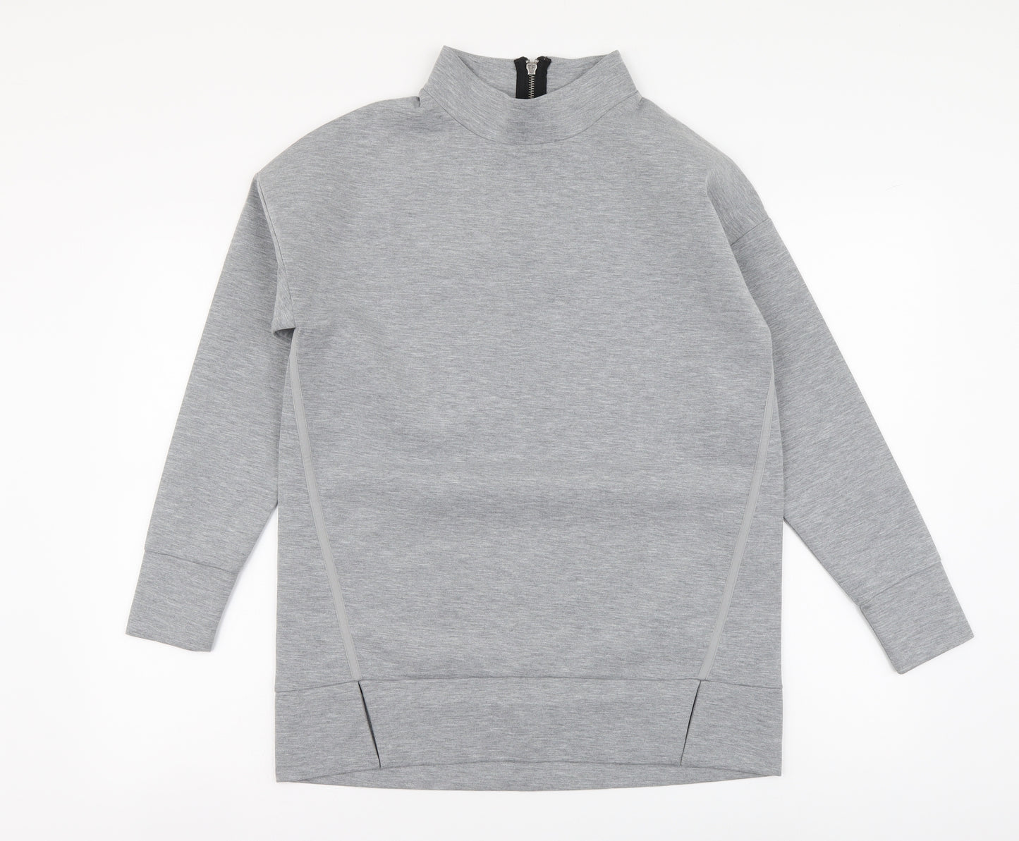 NEXT Womens Grey Polyester Pullover Sweatshirt Size 8 Zip