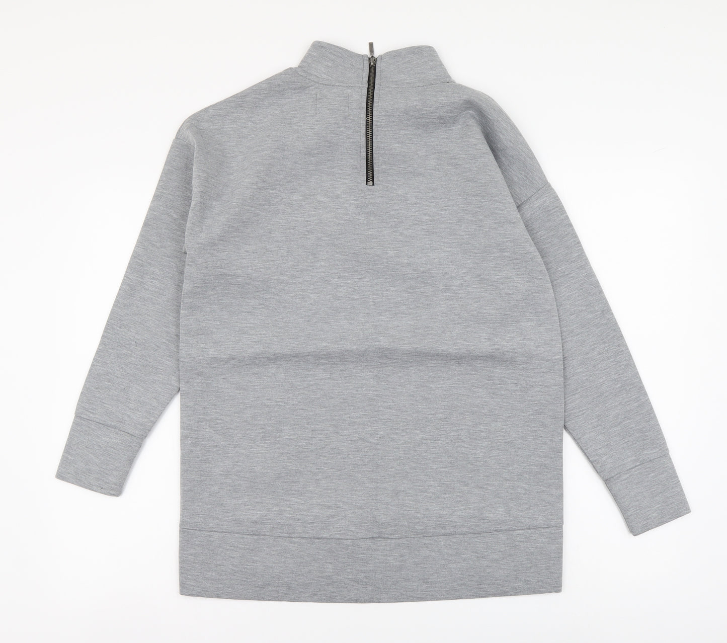 NEXT Womens Grey Polyester Pullover Sweatshirt Size 8 Zip