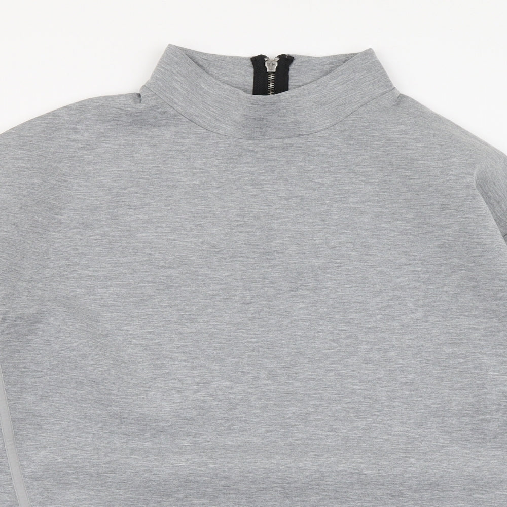 NEXT Womens Grey Polyester Pullover Sweatshirt Size 8 Zip