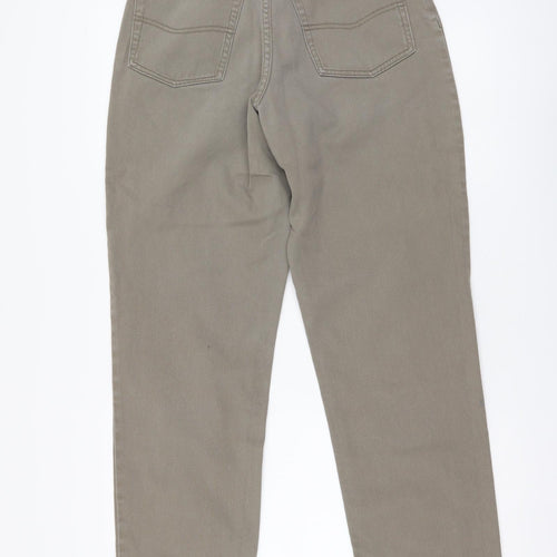 Moto Mens Beige Cotton Straight Jeans Size 30 in L29 in Regular Button