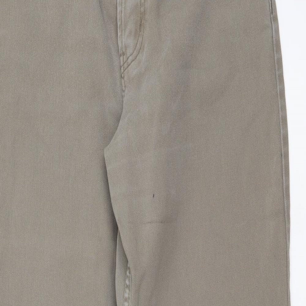 Moto Mens Beige Cotton Straight Jeans Size 30 in L29 in Regular Button