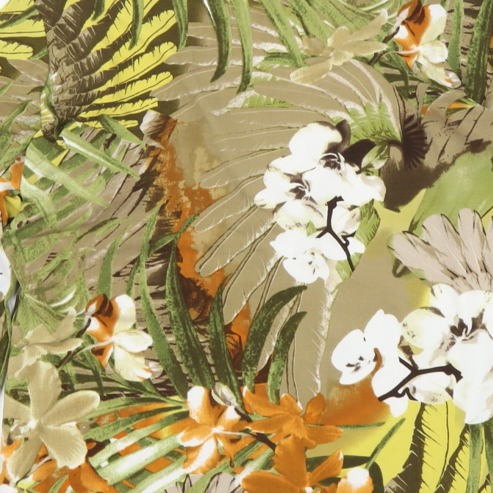 Gerard Womens Multicoloured Floral Polyester Basic Blouse Size 16 Round Neck