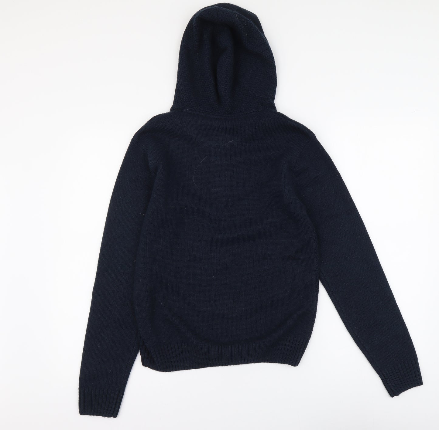 Dunnes Stores Mens Blue Round Neck Acrylic Pullover Jumper Size S