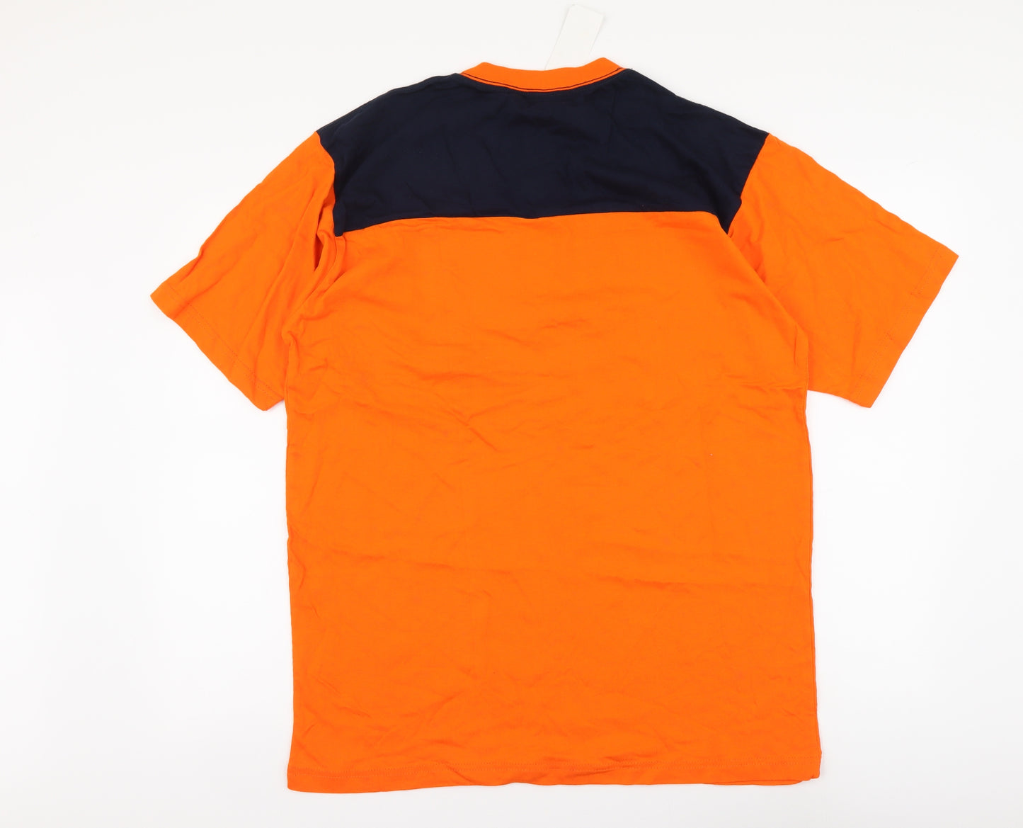 AST Mens Orange Cotton T-Shirt Size 2XL Round Neck - Dubai
