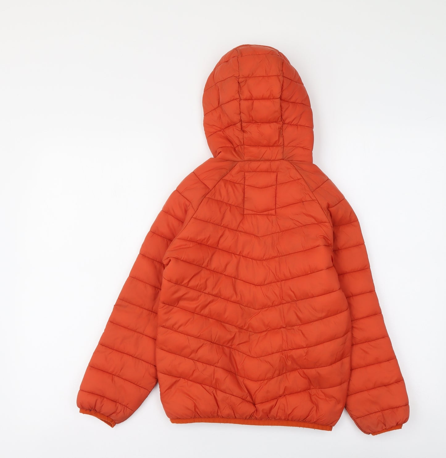 Marks and Spencer Boys Orange Jacket Coatigan Size 7-8 Years Zip