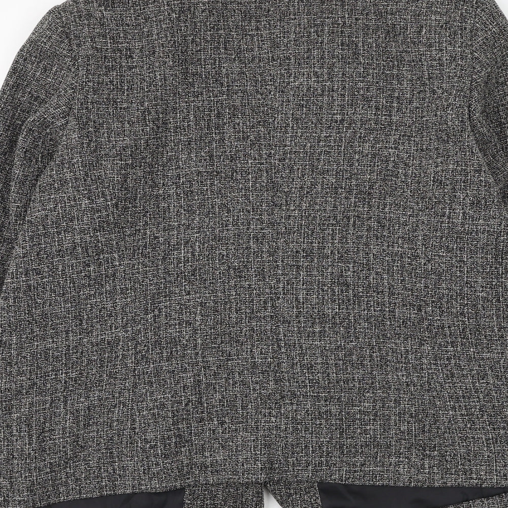Bonmarché Womens Grey Jacket Blazer Size 20 Button