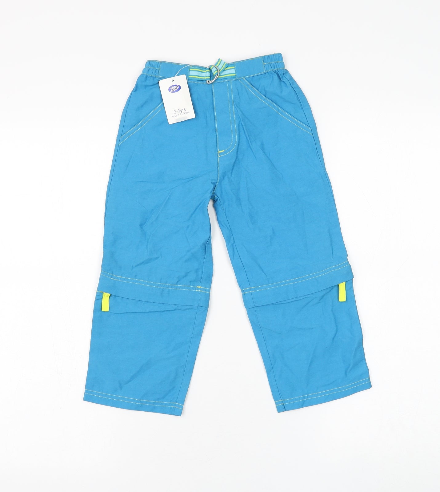 Boots Boys Blue Cotton Rain Trousers Trousers Size 2-3 Years Regular Pullover