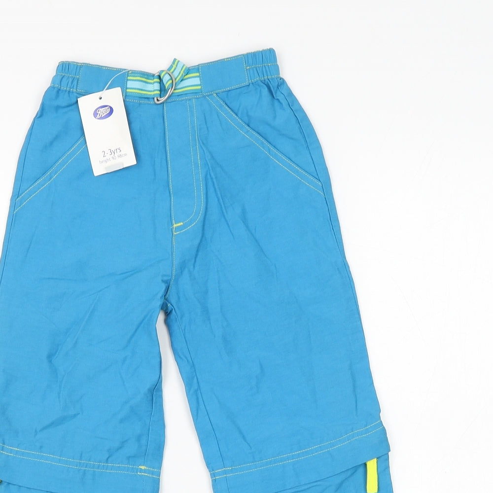 Boots Boys Blue Cotton Rain Trousers Trousers Size 2-3 Years Regular Pullover