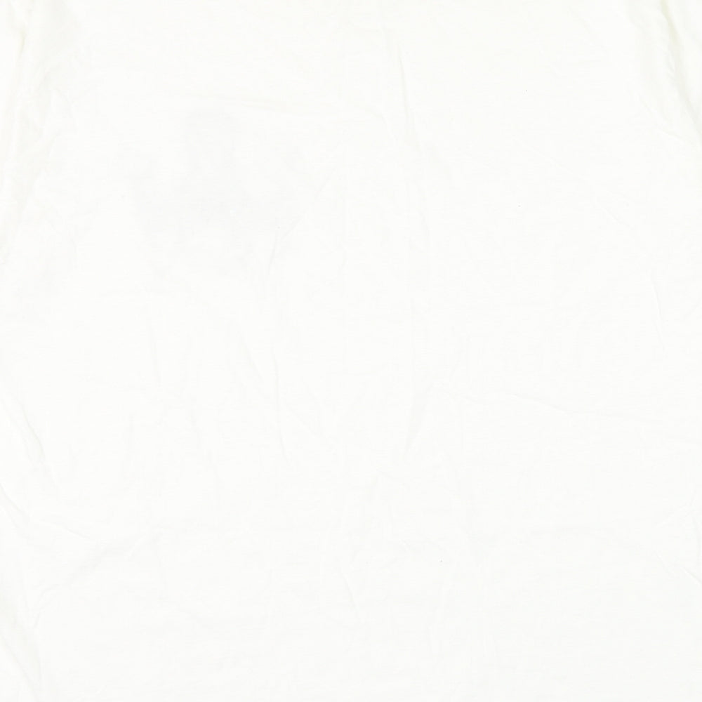 Hobb Jack Mens White Polyester T-Shirt Size L Round Neck - Octopus