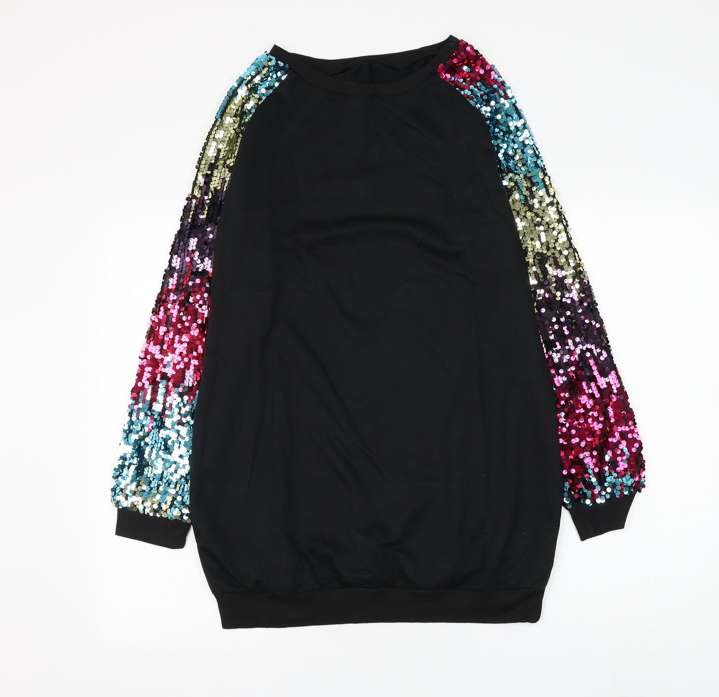 Preworn Womens Black Cotton Pullover Sweatshirt Size M Pullover