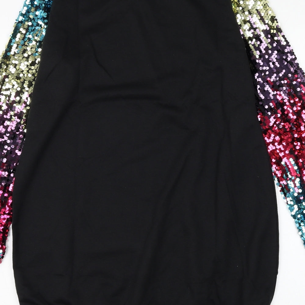 Preworn Womens Black Cotton Pullover Sweatshirt Size M Pullover