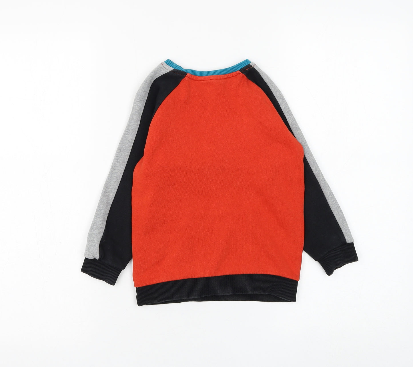 George Boys Multicoloured Colourblock Cotton Pullover Sweatshirt Size 3-4 Years Pullover