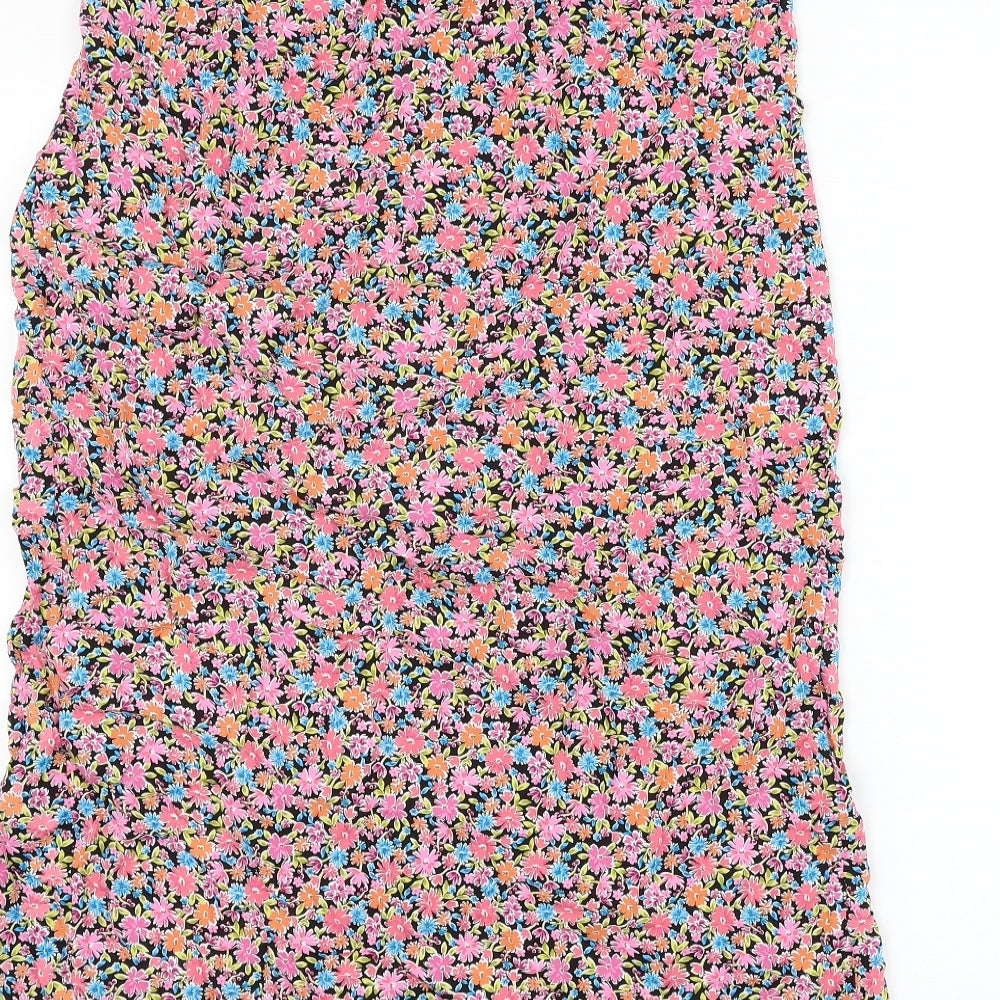 George Womens Multicoloured Floral Viscose Straight & Pencil Skirt Size 14