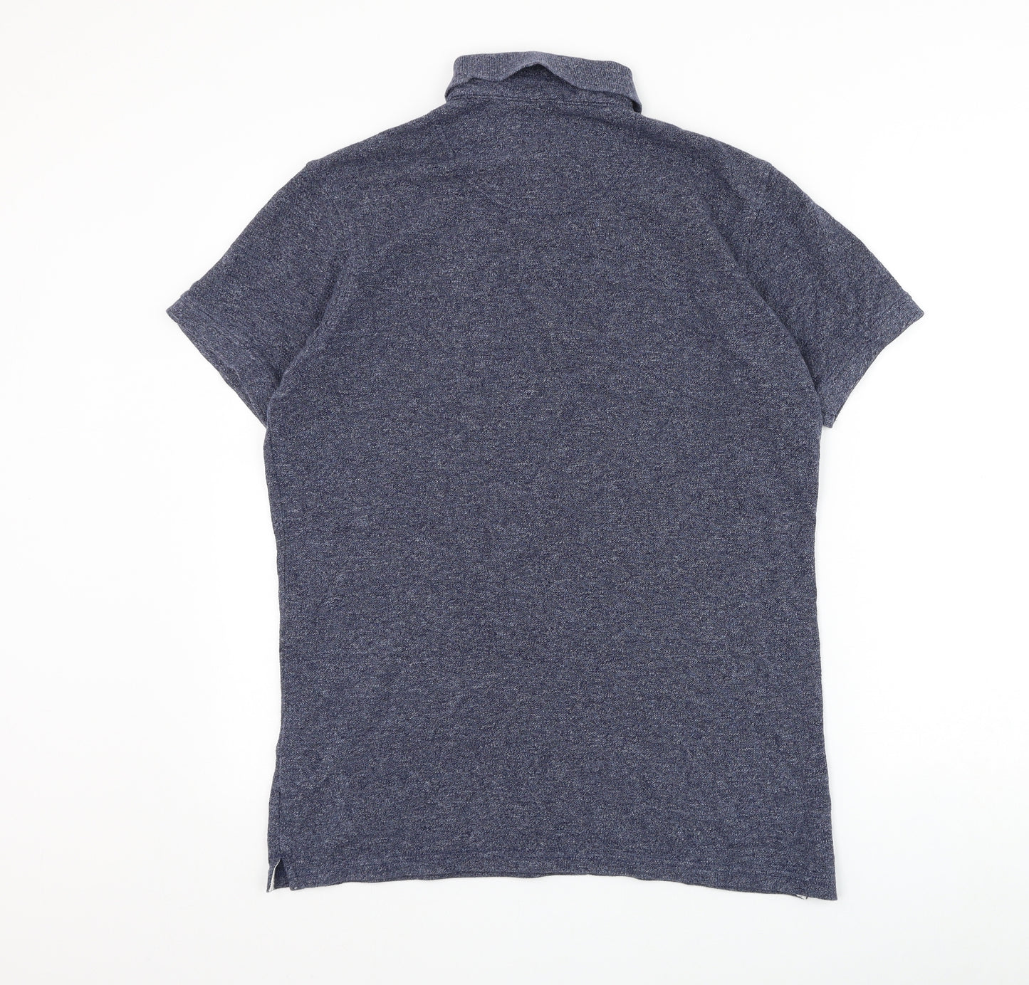 Jack Wills Mens Blue Cotton Polo Size S Collared Button