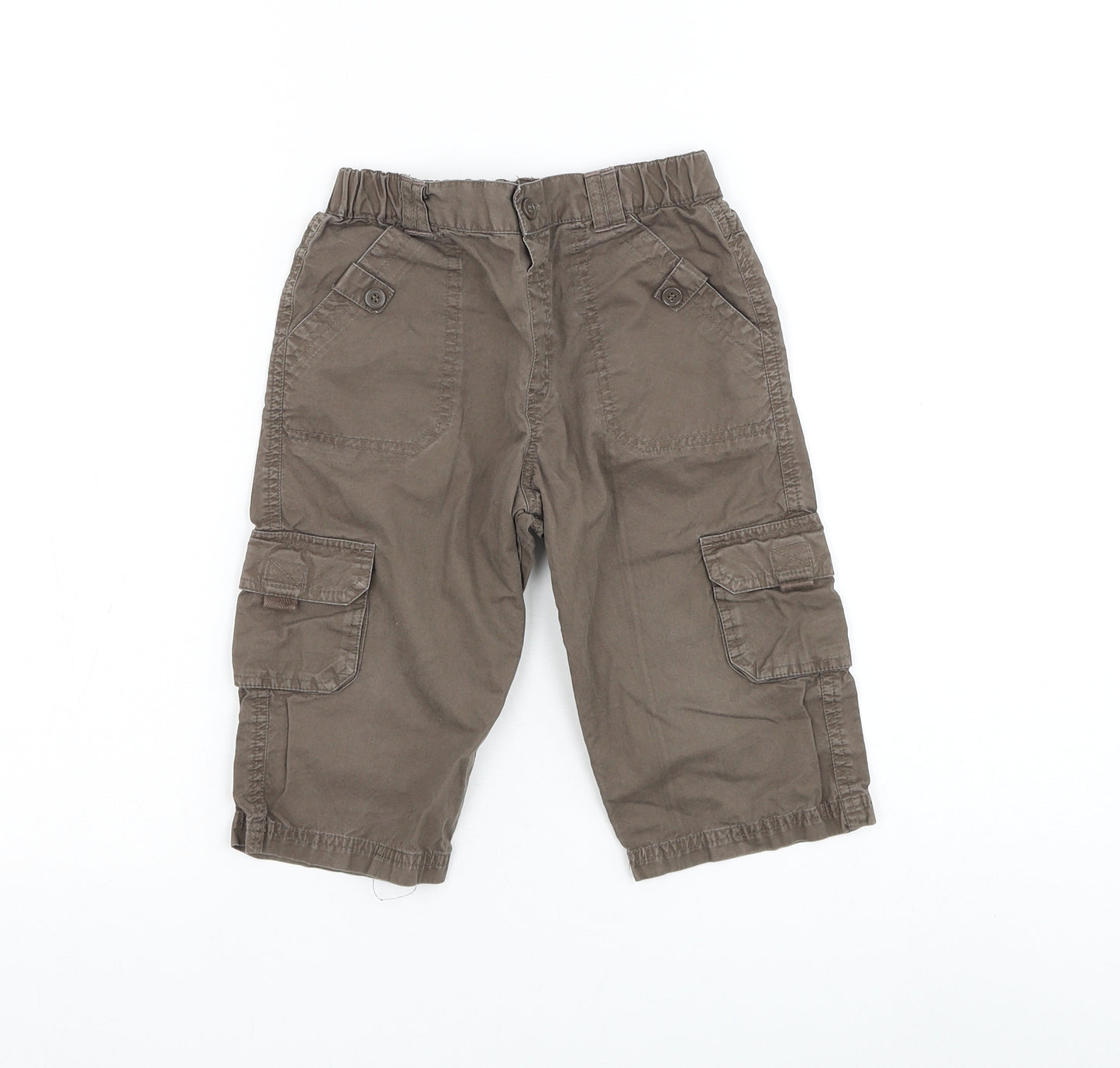 Dunnes Stores Boys Brown Cotton Cargo Shorts Size 3-4 Years Regular - Mexican Sun