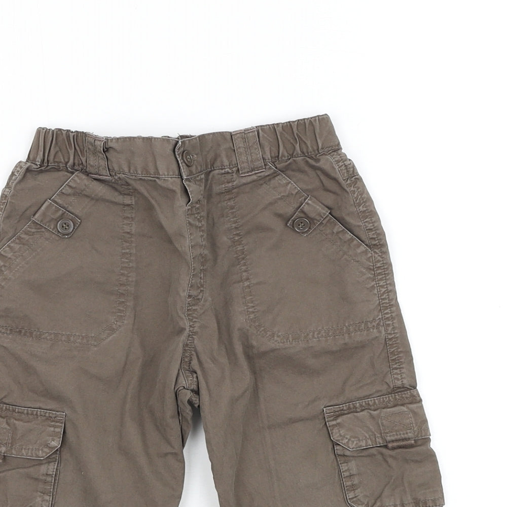 Dunnes Stores Boys Brown Cotton Cargo Shorts Size 3-4 Years Regular - Mexican Sun