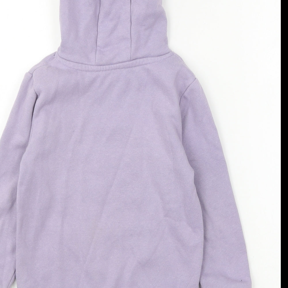 Dunnes Stores Boys Purple Cotton Pullover Hoodie Size 4-5 Years Pullover