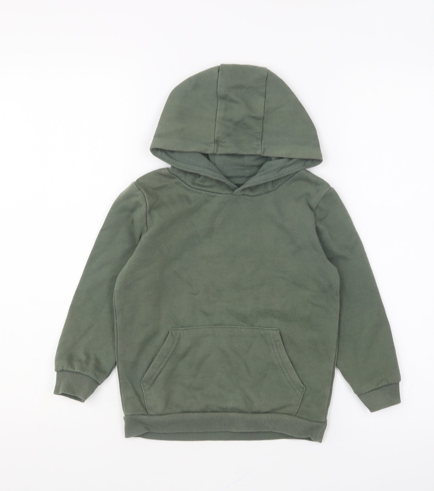 Dunnes Stores Boys Green Cotton Pullover Hoodie Size 4-5 Years Pullover